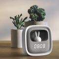 Alarm clock with LED Bunny night light PURE FNL-06 AURORA white square Forever Light