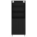 vidaXL Highboard 2 ks Čierny dub 69,5 x 34 x 180 cm Kompozitné drevo