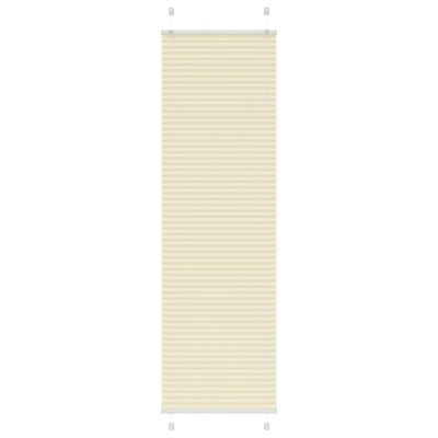 vidaXL Skladaná roleta krémová 55x200 cm šírka látky 54,4 cm polyester