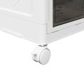 vidaXL stohovateľný úložný box s kolesami 2-poschodový 75L 64x40x76 cm