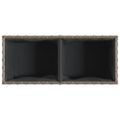 vidaXL Záhradné kvetináče 2 nádoby 2 ks sivé 72x30x32 cm polyratan