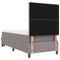 vidaXL Posteľ s pružinovým rámom Sivohnedá 100 x 200 cm látka