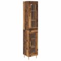 vidaXL Highboard 2 ks Staré drevo 34,5 x 34 x 180 cm Kompozitné drevo