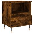 vidaXL Nočné stolíky 2 ks dymový dub 40x35x50 cm kompozitné drevo