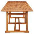 vidaXL Záhradný jedálenský stôl 280x90x75 cm masívne akáciové drevo