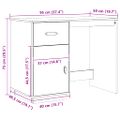 vidaXL Stolík biely 95x50x75 cm masívne borovicové drevo