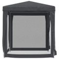 vidaXL Párty stan so 4 sieťkovanými bočnými stenami antracit 2x2m HDPE