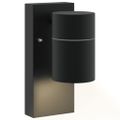 vidaXL Exteriérové nástenné svietidlo Čierna 6,5 x 10,5 x 16 cm