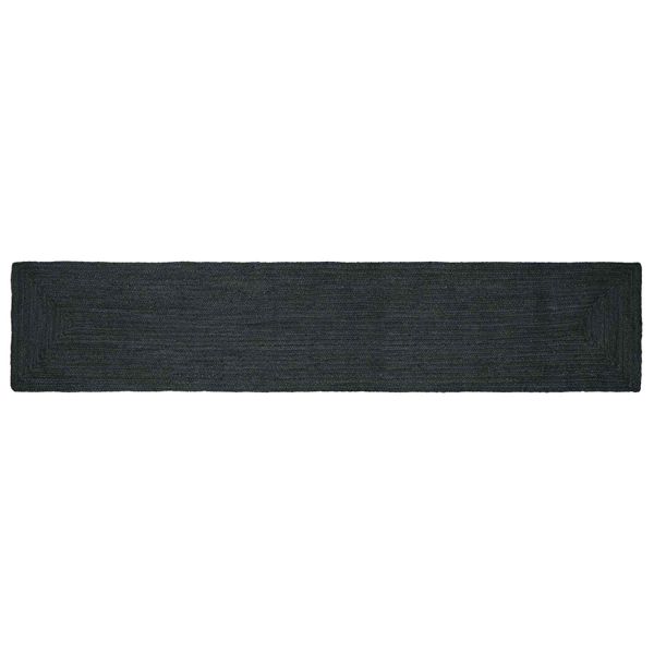 vidaXL Kusové koberce Obdĺžnikový Tmavosivá 60 x 400 cm Juta