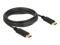USB kábel - USB-C (M) do USB-C (M) - USB 2.0 - 3 A - 3 m - čierna