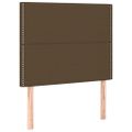 vidaXL Posteľný rám boxsping s matracom hnedý 80x200 cm látka