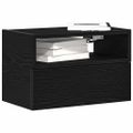 vidaXL Nástenné nočné stolíky 2 ks čierne 45x26x28,5 cm
