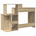 vidaXL Stôl Sonoma dub 120,5 x 44 x 88,5 cm Kompozitné drevo