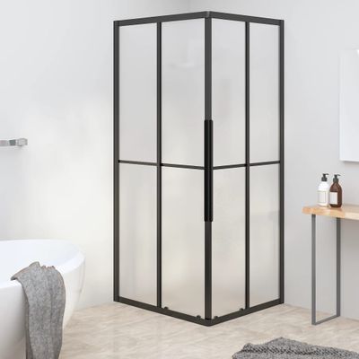 vidaXL Sprchový kút matné ESG 80x70x180 cm čierny