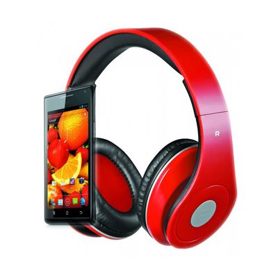 Drôtové slúchadlá Rebeltec AUDIOFEEL2 červené