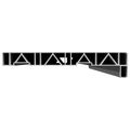 vidaXL Parapetné dosky Biela 120 x 25 x 4,5 cm PVC