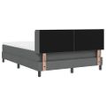 vidaXL Posteľ s pružinovým rámom Tmavo šedá 200 x 160 cm látka