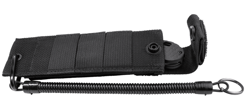 CRKT CR-D0010 Taco Viper® čierne nylonové puzdro 17,8 cm, karabína, elastická pružina