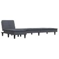 vidaXL Pohovka v tvare L tmavosivá 255x140x70 cm zamat