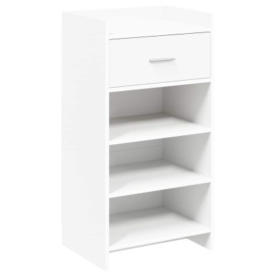 vidaXL Skriňa na topánky Biela 48 x 36 x 92 cm Kompozitné drevo