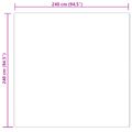vidaXL Koberec z umelého ovčieho kožucha TAFALLA Béžová 240 x 240 cm