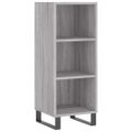 vidaXL Komoda sivý dub sonoma 34,5x32,5x90 cm kompozitné drevo