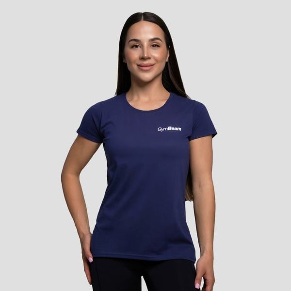 Dámske tričko Basic Navy Blue - GymBeam, veľkosť M, veľkosť oblečenia M