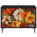 vidaXL TV skrinka GENNEP 69 x 33 x 50,5 cm Čierny dub Kompozitné drevo