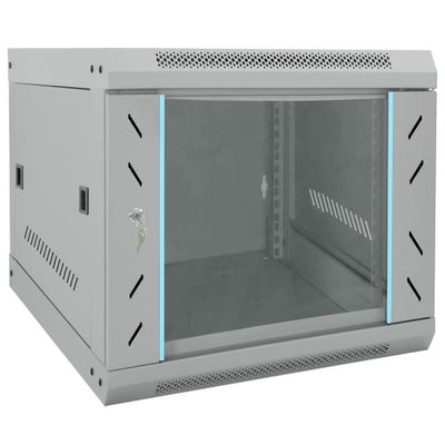 vidaXL Sieťový kabinet s úložiskom Sivá 53 x 60 x 45 cm Oceľ