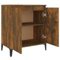 vidaXL Komoda údený dub 60x35x70 cm spracované drevo