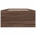 vidaXL Posteľný rám hnedý dub 90x190 cm kompozitné drevo