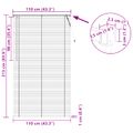vidaXL Žalúzia Strieborná šedá 213 x 110 cm 25 mm PVC