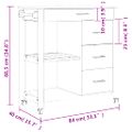 vidaXL Kuchynský vozík MONZA 84x40x88,5 cm borovicový masív