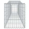 vidaXL Oblúkový gabionový kôš 25 ks 400x50x60/80 cm pozinkované železo