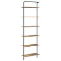 vidaXL Regál na knihy 6 úrovní 60 x 24 x 203 cm Kompozitné drevo
