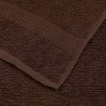 vidaXL Osušky do kúpeľne FROGN 10 ks hnedé 100x150 cm 360 g/m²