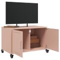 vidaXL TV skrinka ružová 68x39x43,5 cm oceľ