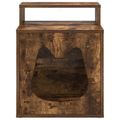 vidaXL Mačka Dom Dymový dub 42,5 x 40 x 53,5 cm Kompozitné drevo
