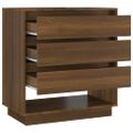 vidaXL Komoda hnedý dub 70x41x75 cm spracované drevo