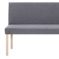 vidaXL Lavica 139,5 cm bledosivá polyester