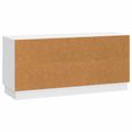 vidaXL TV skrinka Biela s vysokým leskom 102 x 34,5 x 47 cm