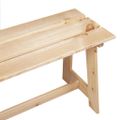 vidaXL Vonkajšia lavička Prírodná 119 x 37 x 47 cm