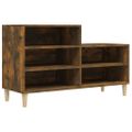 vidaXL Botník dymový dub 102x36x60 cm spracované drevo