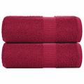 vidaXL Utierky na umývanie FROGN 2 ks bordové 30x30 cm 360 g/m²