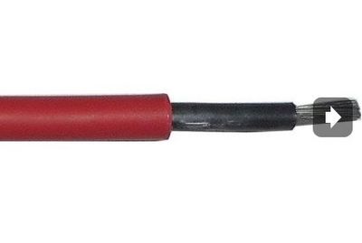 Solárny kábel FVE H1Z2Z2-K 1500V 6mm2, červený 20m