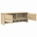 vidaXL Vešiak na stenu Nástenná montáž Sonoma dub 80 x 20 x 30 cm