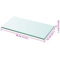 vidaXL Poličky 2 ks panel z priehľadného skla 30x12 cm