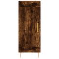 vidaXL Vysoká skrinka dymový dub 34,5x34x180 cm spracované drevo