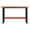 VidaXL Pracovný stôl Svetlohnedý 140x60x81,5 cm Dub z masívneho dreva