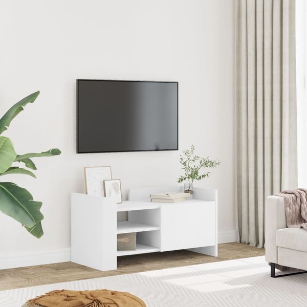 vidaXL TV skrinka biela 80x35x40 cm kompozitné drevo